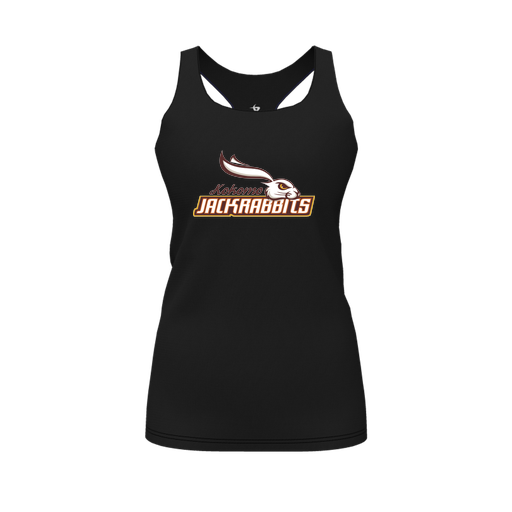 [FT0TRBBK-FYS-LOGO1] Decker Racerback Tank Top (Female Youth S, Black, Logo 1)