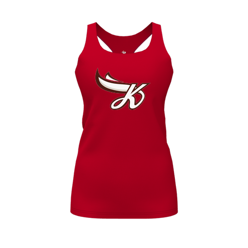 [FT0TRBRD-FYS-LOGO2] Decker Racerback Tank Top (Female Youth S, Red, Logo 2)