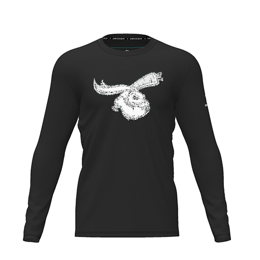 [CUS-DRIF-TEES-PER-CNK-LSL-BLK-YXS-LOGO3] Dri Fit Performance T-Shirt (Youth XS, Black, Logo 3, Long Sleeve)