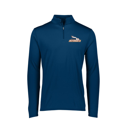 [FTLQFLNV-FAXS-LOGO1] Decker Women's Flex-Lite 1/4 Zip Shirt (Female Adult XS, Navy, Logo 1)