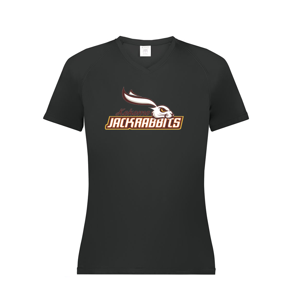 Ladies Smooth Sport V-Neck T-Shirt