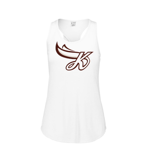 [3078.005.S-LOGO2] Ladies Tri Blend Tank Top (Female Adult S, White, Logo 2)
