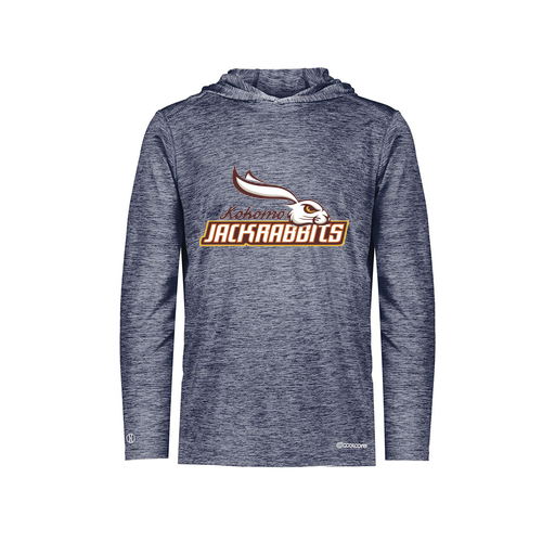 [FOLHCGNV-AS-LOGO1] Decker Men's Charge Hoodie (Adult S, Navy, Logo 1)