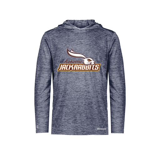 [FOLHCGNV-YS-LOGO1] Decker Youth Charge Hoodie (Youth S, Navy, Logo 1)