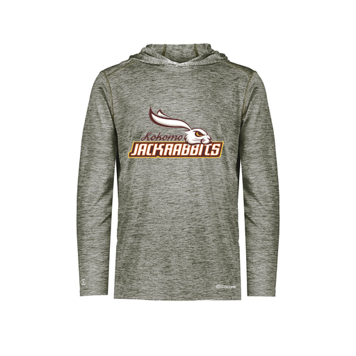 [FOLHCGGY-YS-LOGO1] Decker Youth Charge Hoodie (Youth S, Gray, Logo 1)