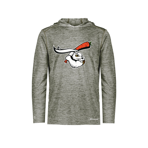 [FOLHCGGY-YS-LOGO3] Decker Youth Charge Hoodie (Youth S, Gray, Logo 3)