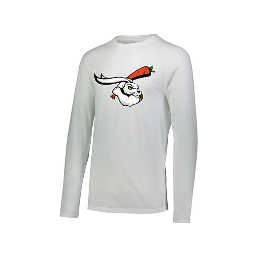 [FTLCUBWH-AXS-LOGO3] Decker Men's Tri-Blend T-Shirt - Long Sleeve (Adult XS, White, Logo 3)