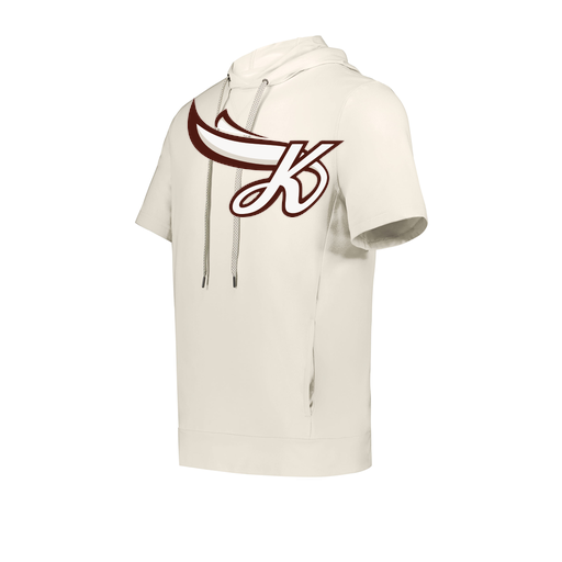 [222605-WHT-YS-LOGO2] YOUTH VENTURA SOFT KNIT SHORT SLEEVE HOODIE (Youth S, White, Logo 2)