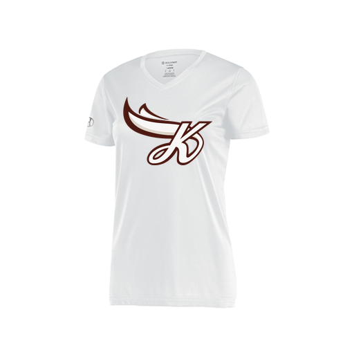 [222820.005.S-LOGO2] Ladies Movement Dri Fit Shirt (Female Adult S, White, Logo 2)