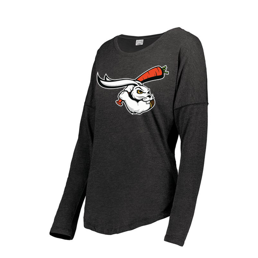 [FTLCUBBK-FAXS-LOGO3] Decker Women's Tri-Blend T-Shirt - Long Sleeve (Female Adult XS, Black, Logo 3)