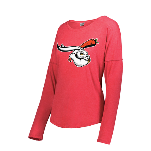 [3077.V96.XS-LOGO3] Ladies LS Ultra-blend T-Shirt (Female Adult XS, Red, Logo 3)